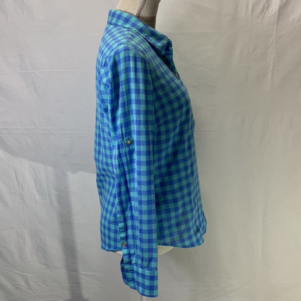 Vineyard Vines Half Button Down Pullover Blue/Gre… - image 6